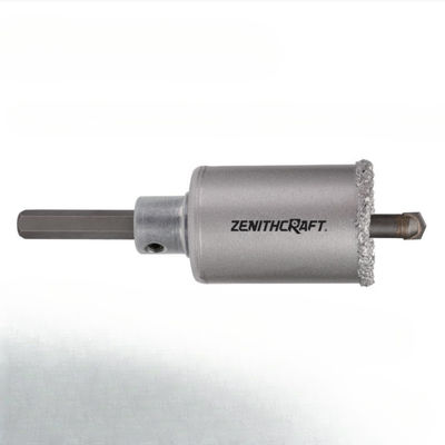 Tungsten Carbide Coated With Mandrel Hole Saw For Abrasive Construction Materials