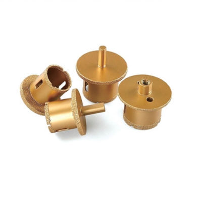 Harga yang bagus Vacuum Brazing Diamond Hole Saw Set Basin Hole Opener 45# Baja Untuk Tile Glass on line