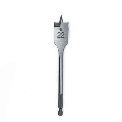 Bon prix Traitement par chauffage 22 mm Forage en bois plat Bit en acier au carbone Forage rapide en ligne