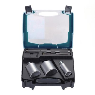 قیمت خوب 5PC Tungsten Carbide Gritted With Mandrel Hole Saw Kit فولاد A3 آنلاین