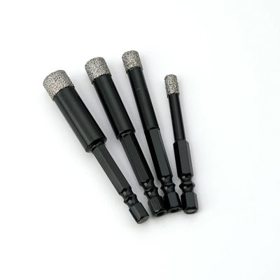 Good price Customized Vacuum Brazed Diamond Hole Saw 6-16mm Double R Grooves Hex Shank online