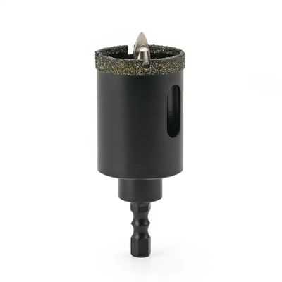 Guter Preis Double R Grooves Hex Shank Vakuum Brazed Diamond Hole Saw für Fliesen mit Zentrum Pilot Bit Online