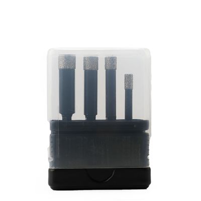 Guter Preis 45#Stahl 4PC Vakuumbräser-Diamant-Lochsäge-Set 6mm 8mm 10mm 12mm Online