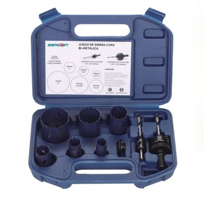 Bon prix Bi métal 9 pièces kit de scie à trous 64-69HRC M42 HSS Co8% Matériau des dents en ligne